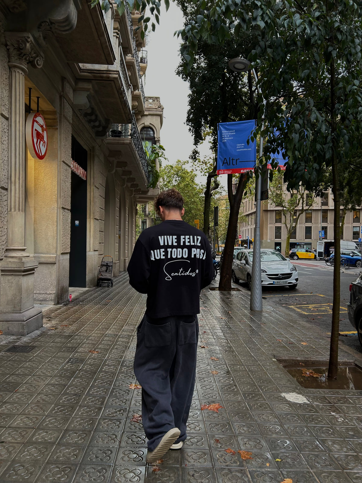 TEE-SHIRT VIS HEUREUX TOUT PASSE - MANCHES LONGUES