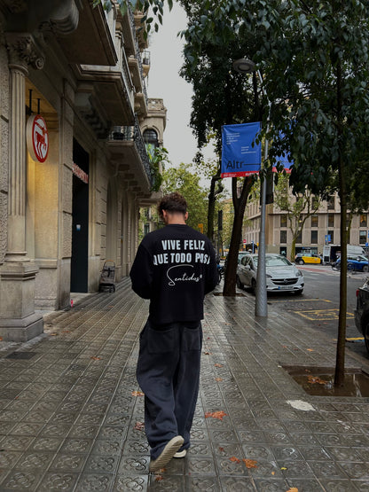 TEE-SHIRT VIS HEUREUX TOUT PASSE - MANCHES LONGUES