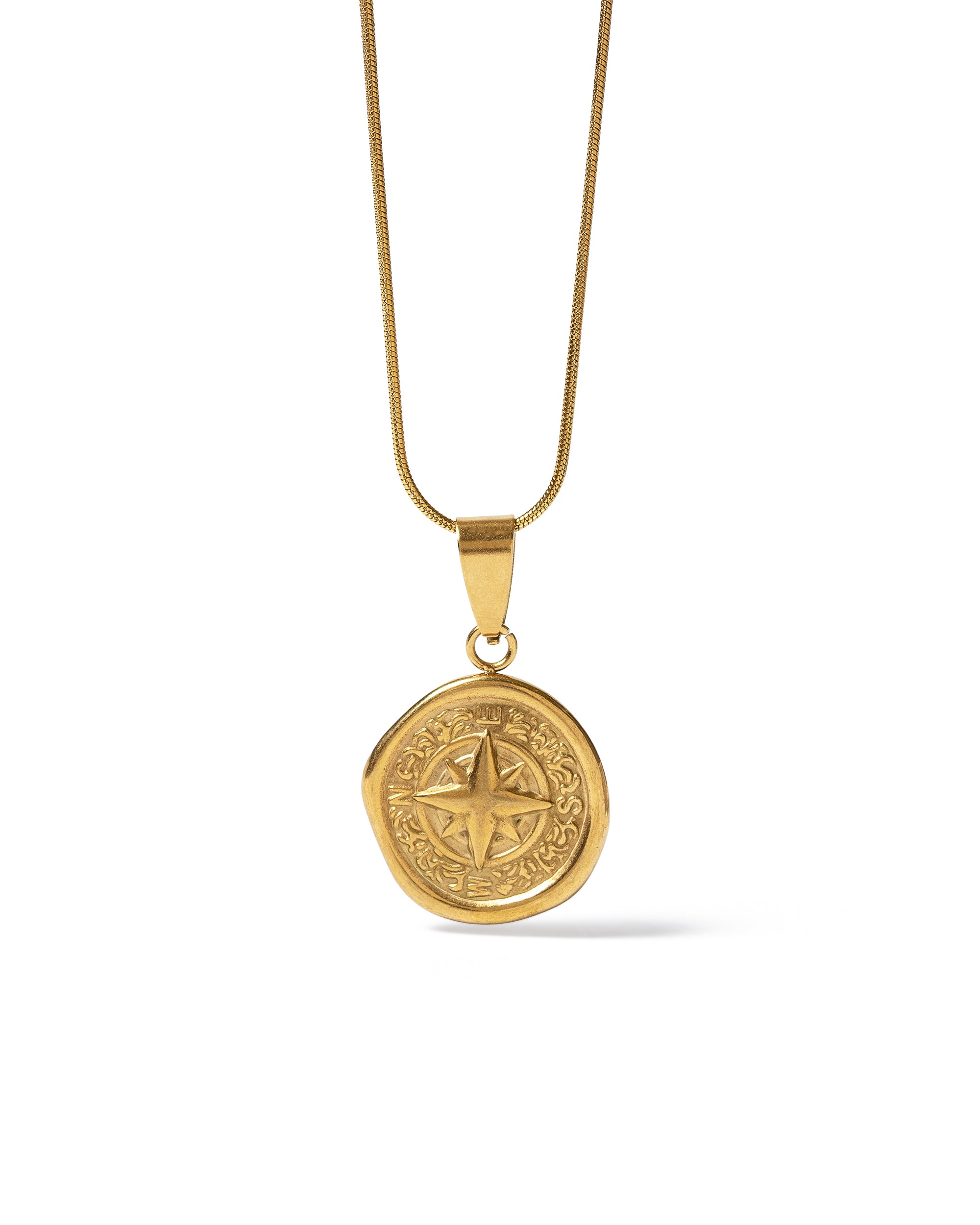 COMPASS GOLD NECKLACE